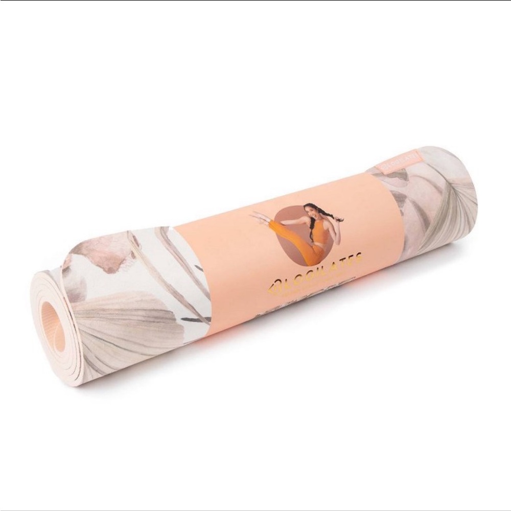 Blogilates Vegan Suede Yoga Mat Mystical Moment – White (6mm)